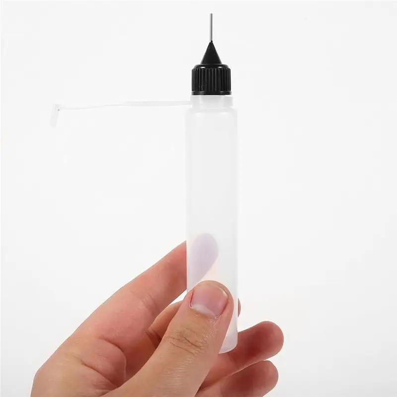 2025 Trend Needle Tip Glue Bottles, 10Pcs Needle Glue Squeeze Bottle Precision Tip Applicator Translucent Glue Bottles
