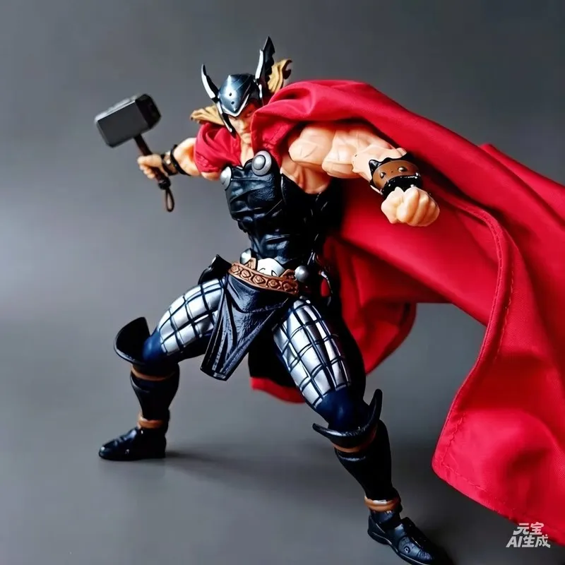 17cm Amazing Yameguchi Thor Odinson Comic Version KO Action Figure Collectible Model Desktop Ornament Doll Collectible Gift view 5