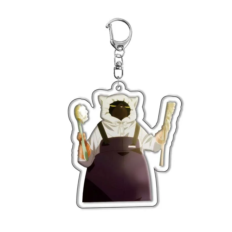 Cartoon The Masterful Cat Is Depressed Again Today Anime Funny  Acrylic Keychain Creative Animals Backpack Pendant Charm Jewelry