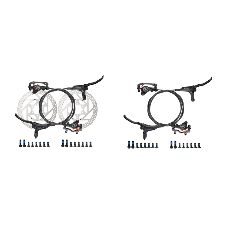 AKANTOR MTB Hydraulic Disc Brake Calipers 160Mm Brake Disc Rotor Front Right / Left Rear 800/ 1400Mm