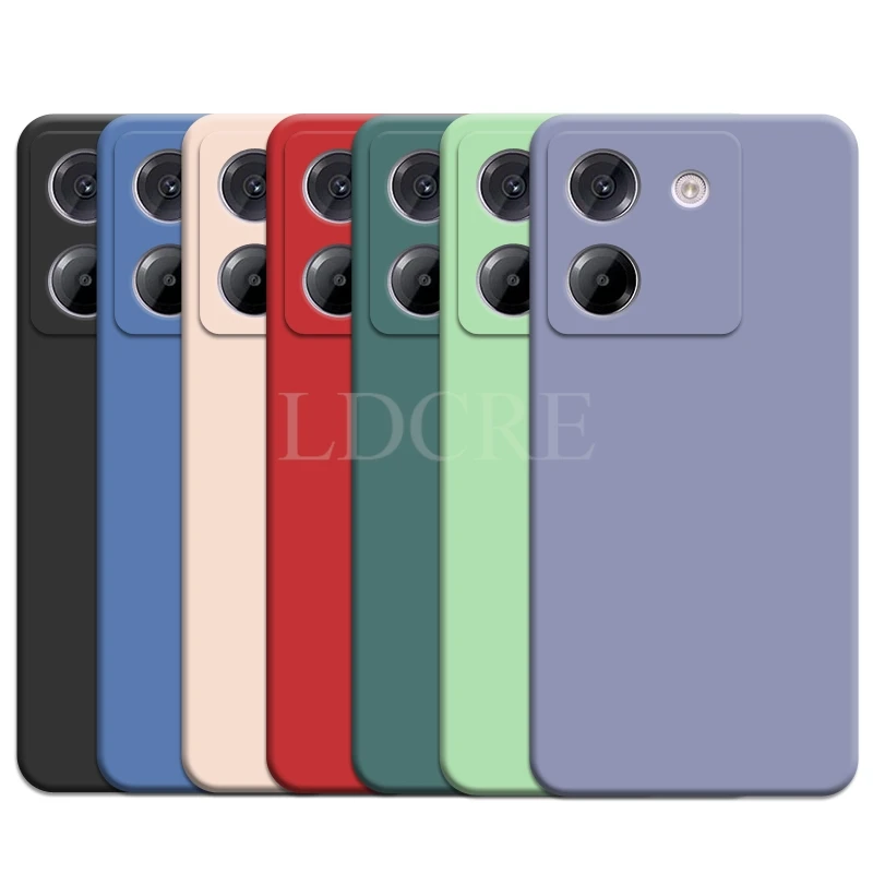 Für Xiaomi POCO M7 Pro Fall Flüssiges Silikon Plain Telefon Schutz Fall POCO M7 Pro Abdeckung TPU Gummi Abdeckung POCO M7 Pro Fall