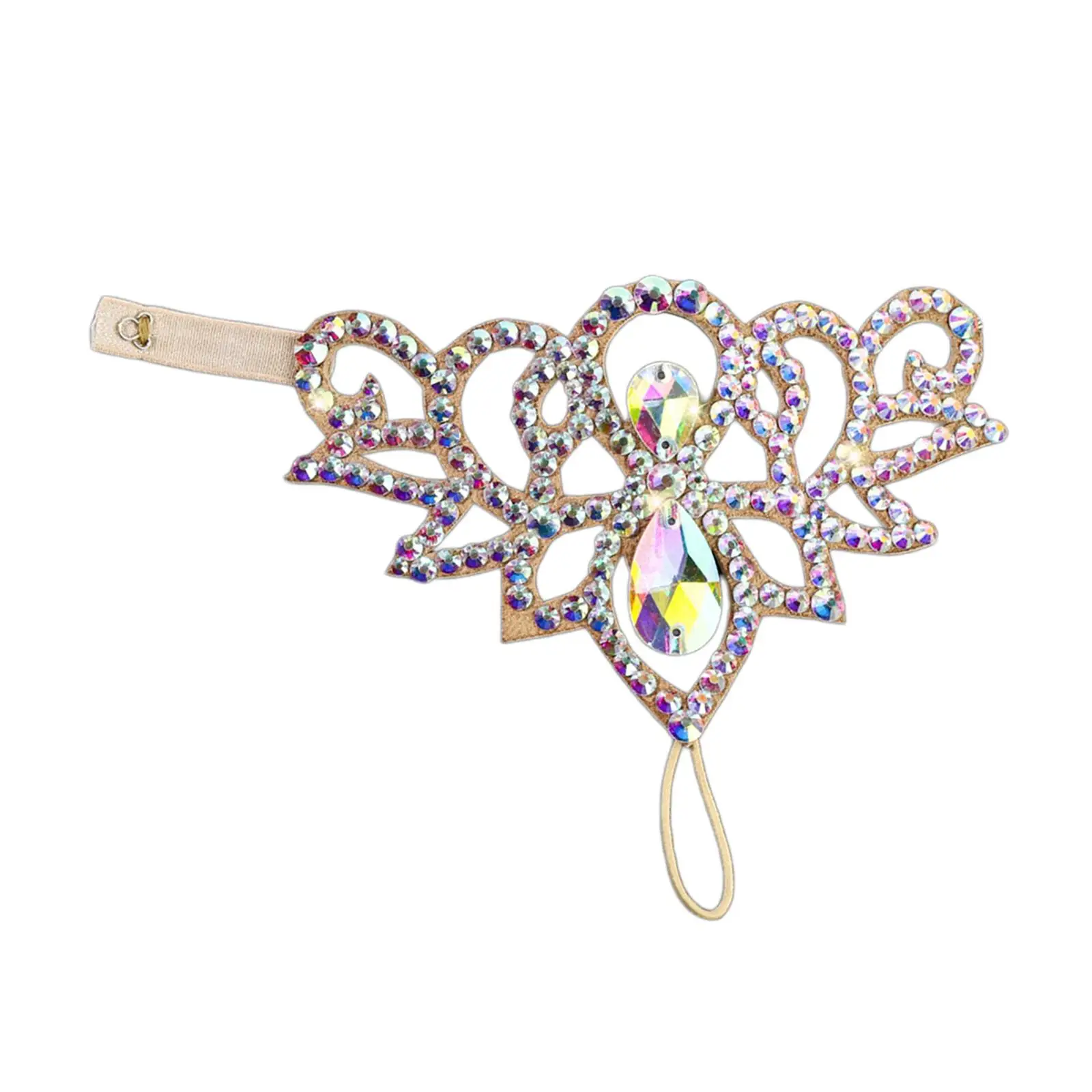 밸리 댄스 팔찌 라인스톤 핸드 체인 보헤미안 스타일의 화려한 쇼용 악세사리