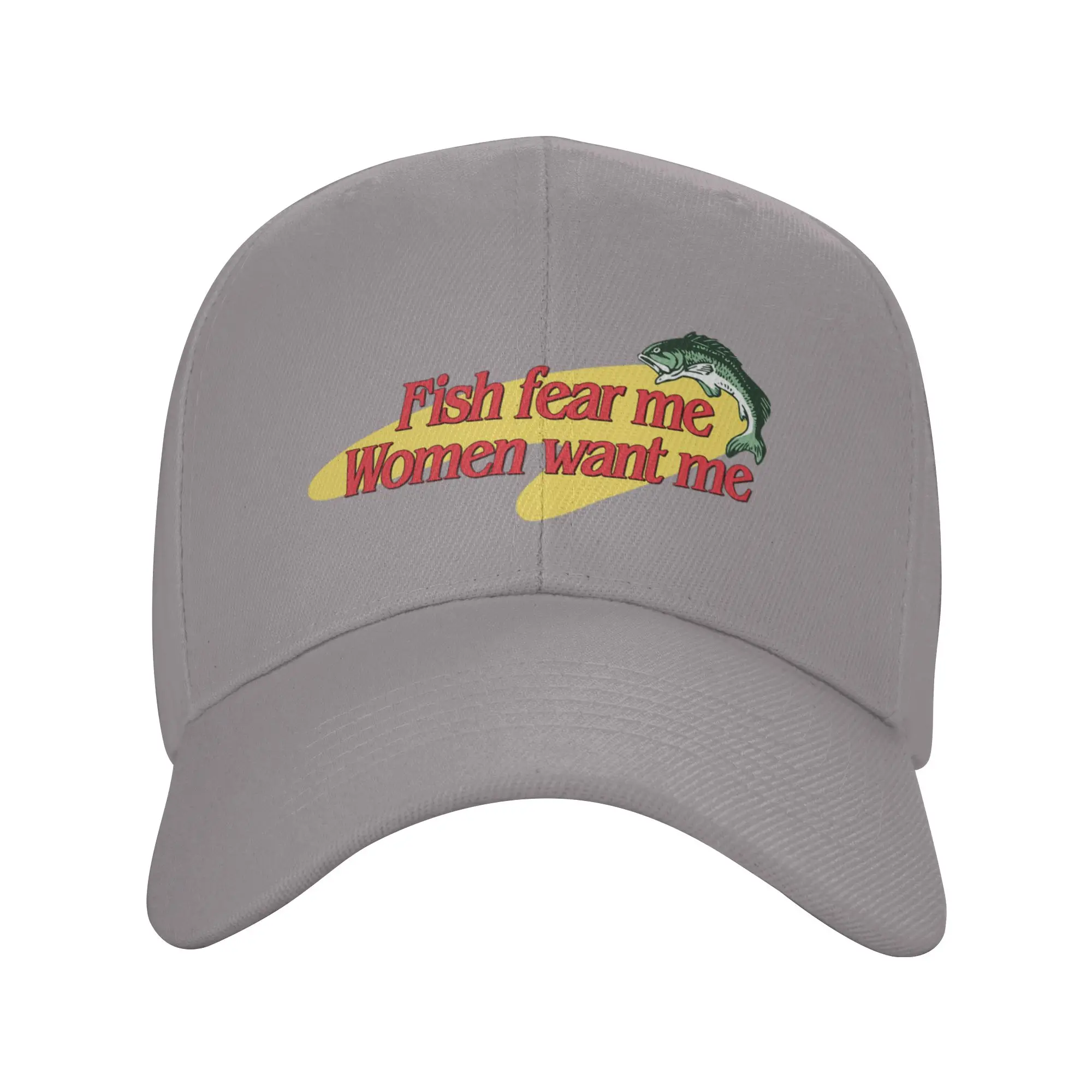 Fish Fear Me Women Want Me Trendy Baseball Cap Travel Souvenir Sun Hat Headwear