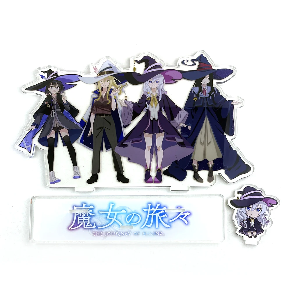 

BIG SIZE Majo no Tabitabi Wandering Witch Elaina Saya Flan Sheila Victorica Mina acrylic standee figurines desk decoration