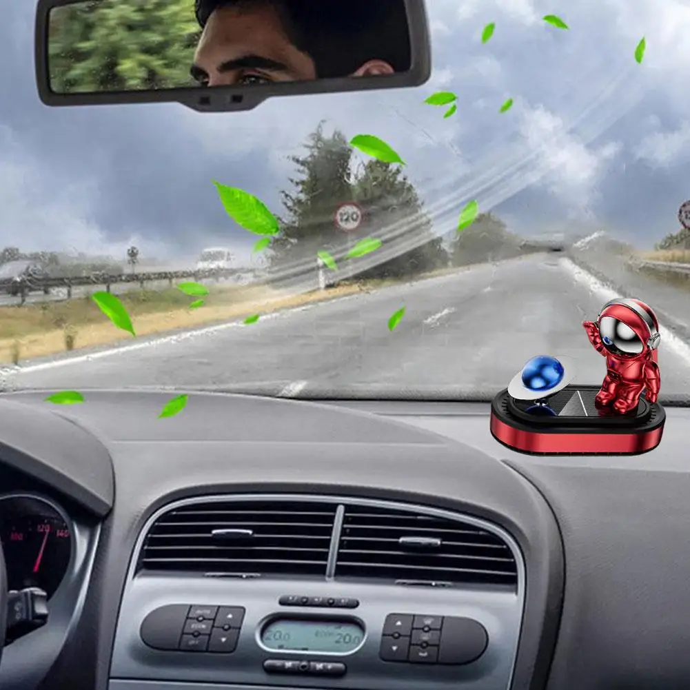 

Astronaut Solar Car Air Freshener Rotatable Car Essential Aromatherapy Car Accessories Interior Diffuser Oil P2S6