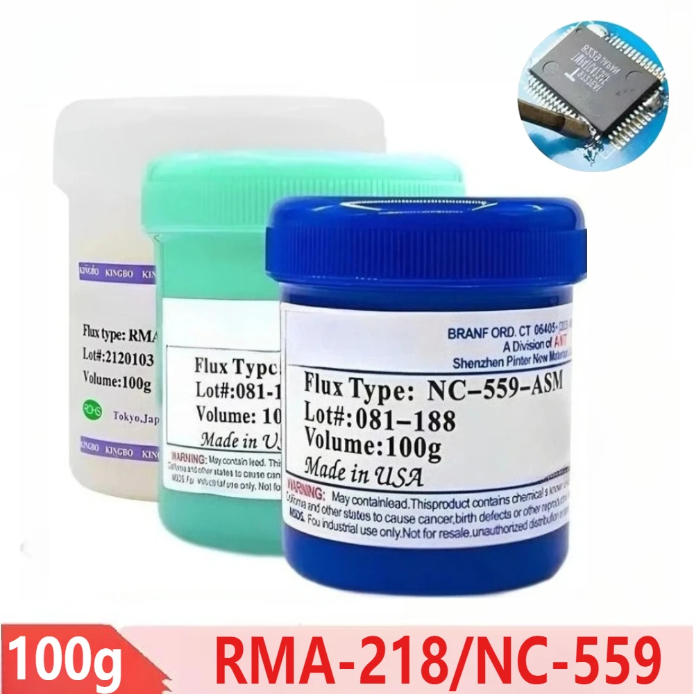 

Высокое качество NC-559-ASM 100 г бессвинцовая паяльная паста для SMT BGA реболлинга, пайки, сварки, ремонтная паста