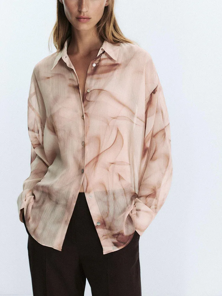 

Autumn New Arrival Women's Casual Long Sve Dyed irt Bamboo Fiber Ethnic Sle Stage Performance Clothing ZA2025