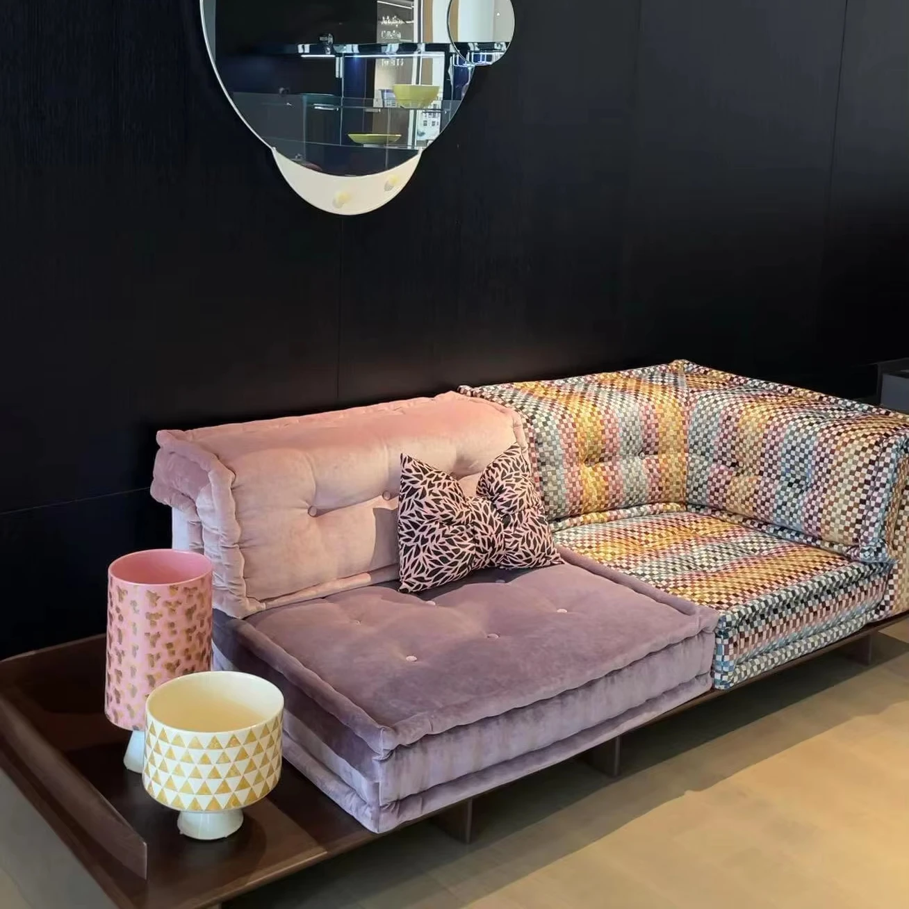 Contemporary Luxury Living Room Furniture Chinese Elements Modular Sofa Mahjong Sofa