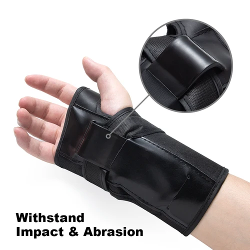 Imagen 2 del producto Rodilleras 6 en 1 para adultos/niños, coderas, protectores de muñeca, conjunto de equipo de protección para monopatín, patinaje sobre ruedas en línea