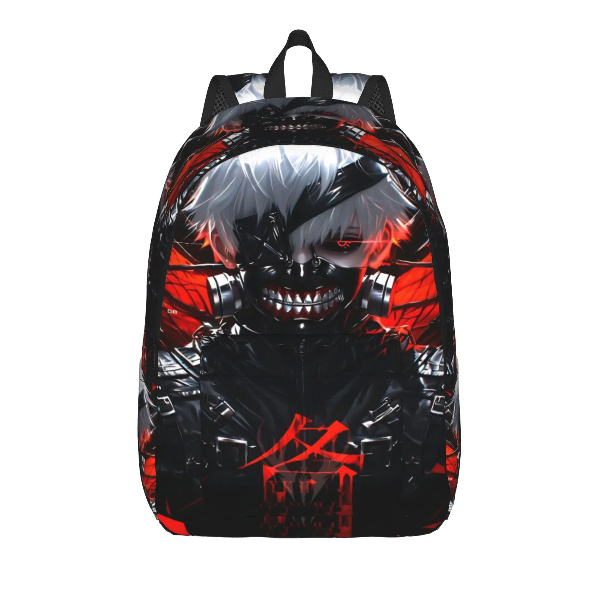 Fashion Halloween Tokyo Ghoul Kaneki Backpack  Mochilas Solid School Large Capacity Rucksack