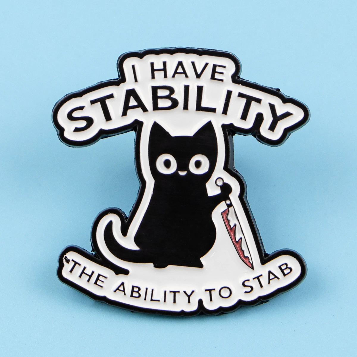 

Cute Cat Quotes Enamel Pin Lapel Pin Funny Brooches For Women Clothing Decoration Metal Pins Backpack Hat Badge Accessories
