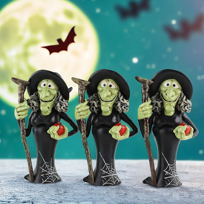 تخلیقی ہالووین گھوسٹ قددو ڈائن سجاوٹ ہالووین منی رال کرافٹ زیورات پارٹی کی سجاوٹ کے لئے #3