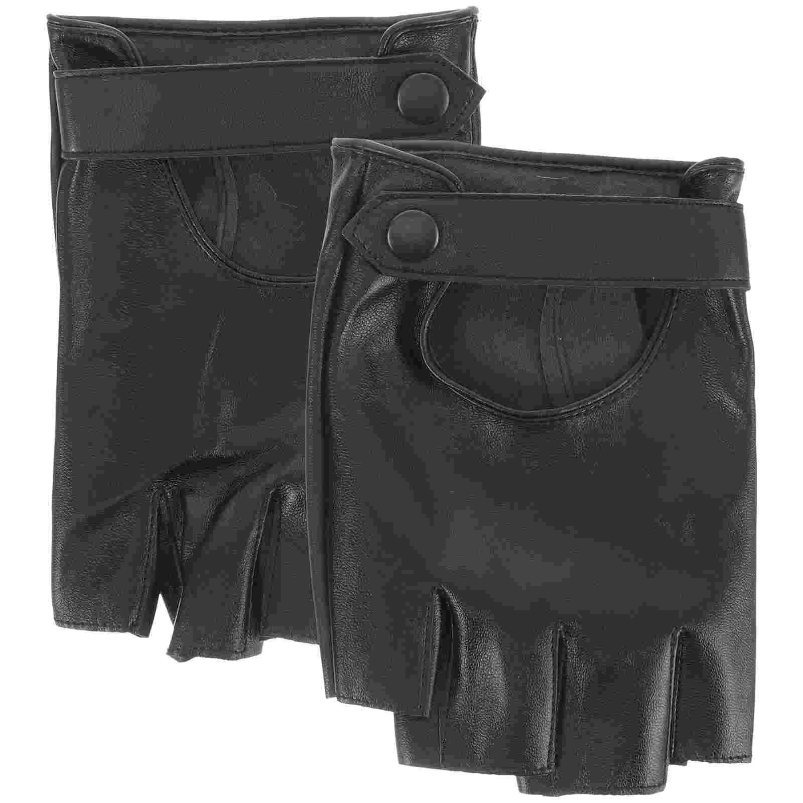 

Sport Gloves Driving Women Fingerless Cycling Adult Fitness Artificial for Adults UV Man