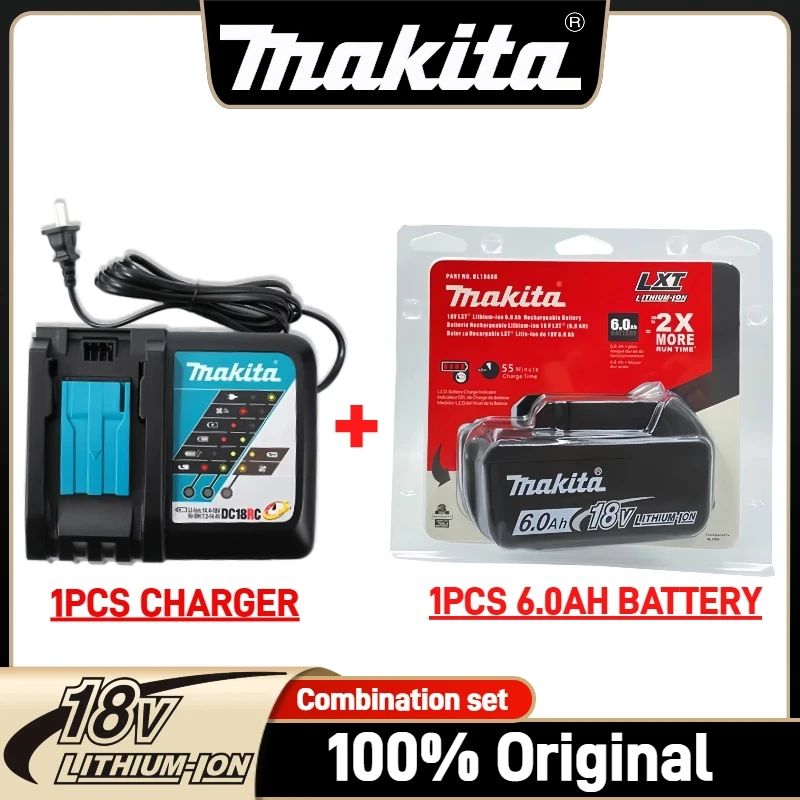 

Original Makita 18V Battery, BL1860 BL1850B BL1840 BL1830B Makita power tool Battery, for DTW700 DGA404 DHP487 DTD173 DDF487