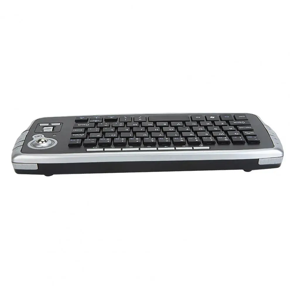 Wireless Keyboard Ergonomic Backlight Function 78 Keys 2.4G Mini Keyboard with Trackball Mouse Scroll Wheel for Notebook