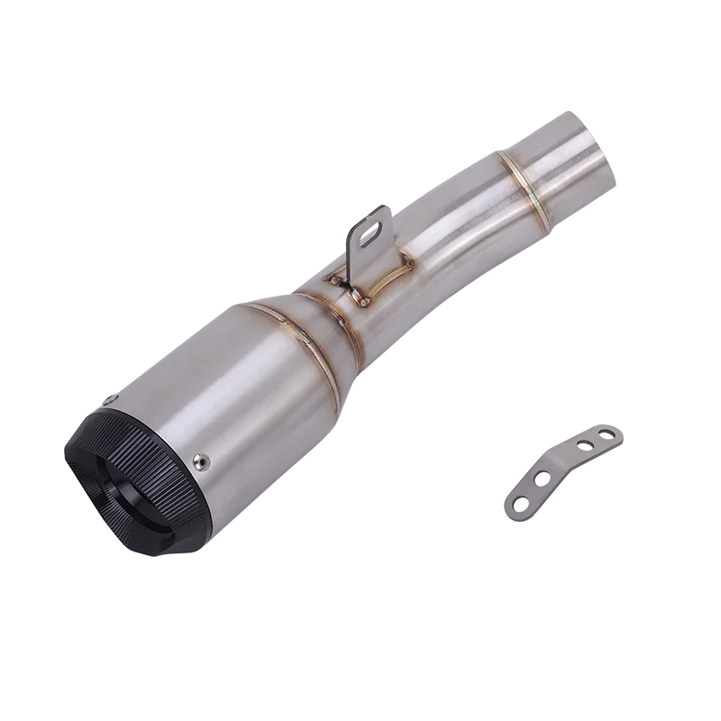 Slip On For Kawasaki Ninja ZX6R 636 ZX-6R 2009 - 2022 Motorcycle Exhaust System Stainless Steel Mid Link Pipe Escape Muffler CNC