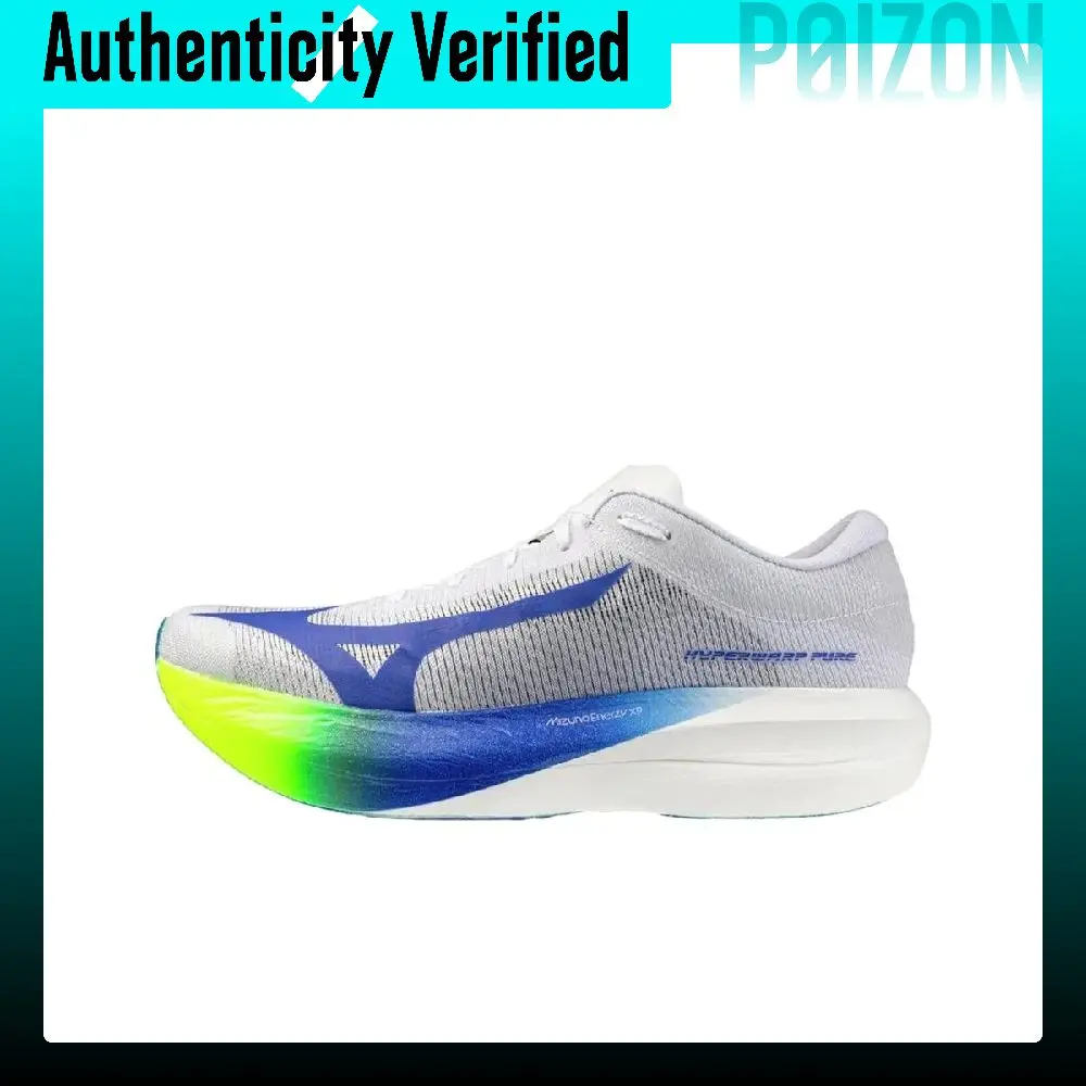 Mizuno Hyperwarp Pure Running Shoes Unisex White Blue Yellow J1GC267001