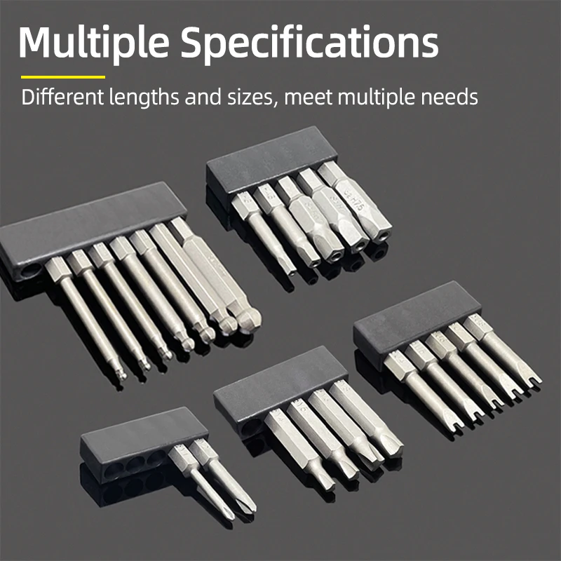 مفك بت مجموعة S2 الصلب 1/4Hex المغناطيسي مفك مسامير مثقاب الخشب إصلاح DIY بها بنفسك أدوات يدوية U على شكل/دراجة/Y-نوع/نجمة/مثلث