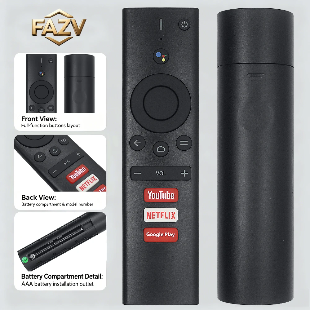 FAZV Voice Remote Control for Element/Westinghouse 2ACWIRCTF31 10600045 ZKL1-KY-15B Android TV