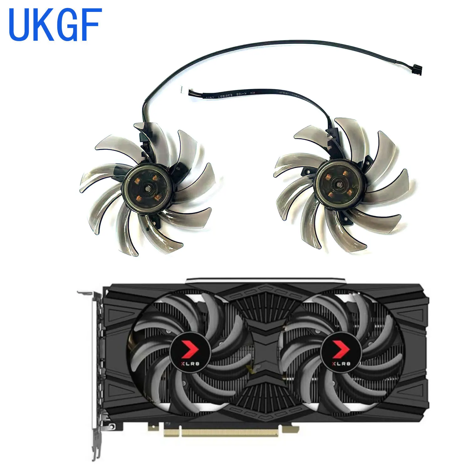 New replacement fan GA91S2U 4PIN 85MM RTX2060 2070 GPU fan for PNY Geforce RTX2060 2060S 2070 GTX1660S gaming graphics card fan