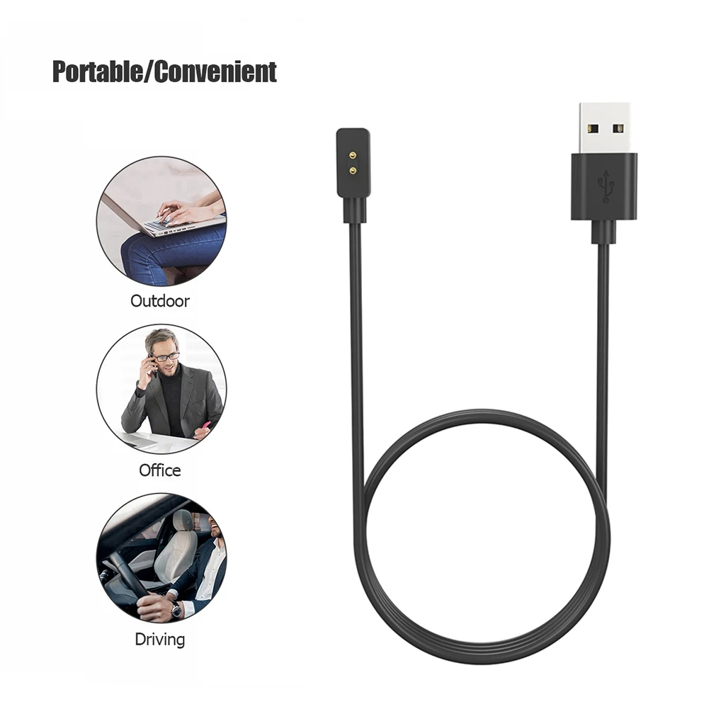 

Магнитный USB-кабель для зарядки, 1 м, умные аксессуары, адаптер питания, множественная защита для Mi 8 Pro/8/Redmi Band 2/Watch 3 Active