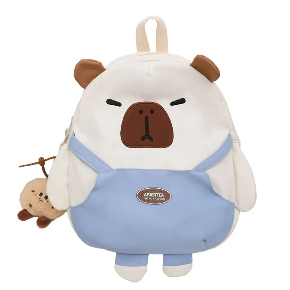 Cartoon Capybara Rucksack Nylon Große Kapazität kinder Schule Tasche Lagerung Tasche Reisetasche Cartoon Capybara Rucksack Studenten