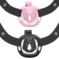 Men's Chastity Cage Penis Restraint Chastity Device Men's Chastity Belt With 5 Size Cock Ring Anti-shedding Restraint Penis Lock