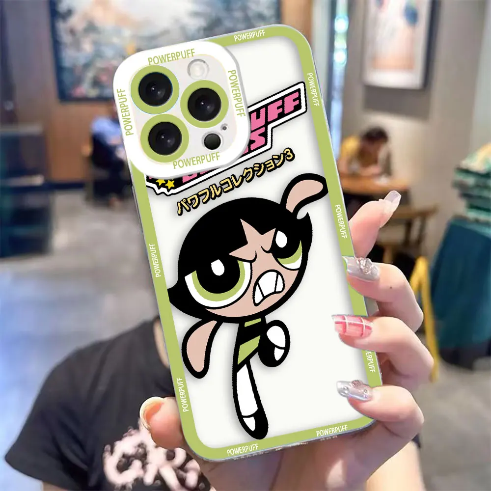 The P-Powerpuff Girls Movie Cover Clear Phone Case For VIVO S1 Z1X V20 V20SE V21 V21E V23 V23E V25 V27 V27E V29E V30E Case Funda