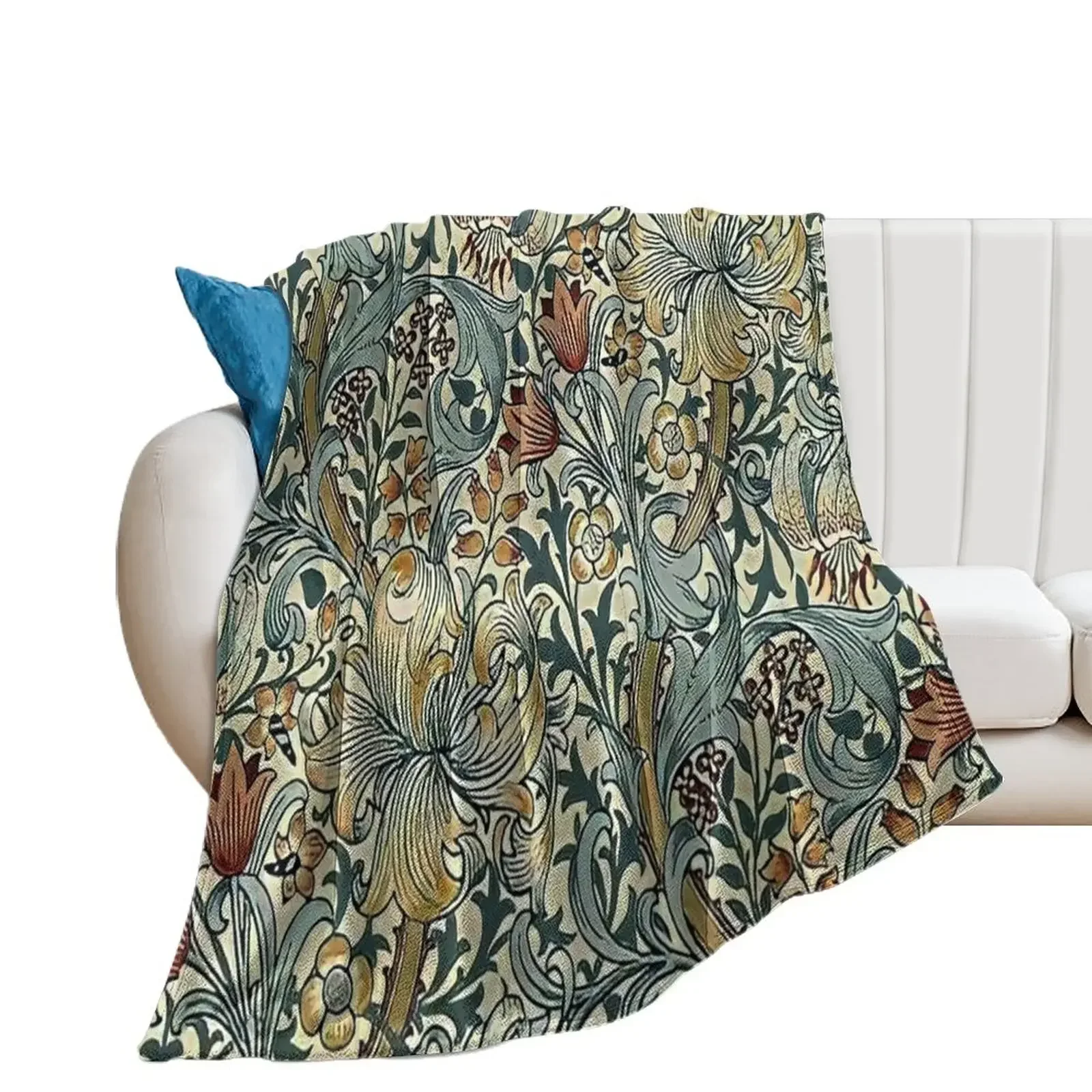 William Morris - floral design Throw Blanket Luxury Thicken halloween Sofa Quilt Baby Blankets