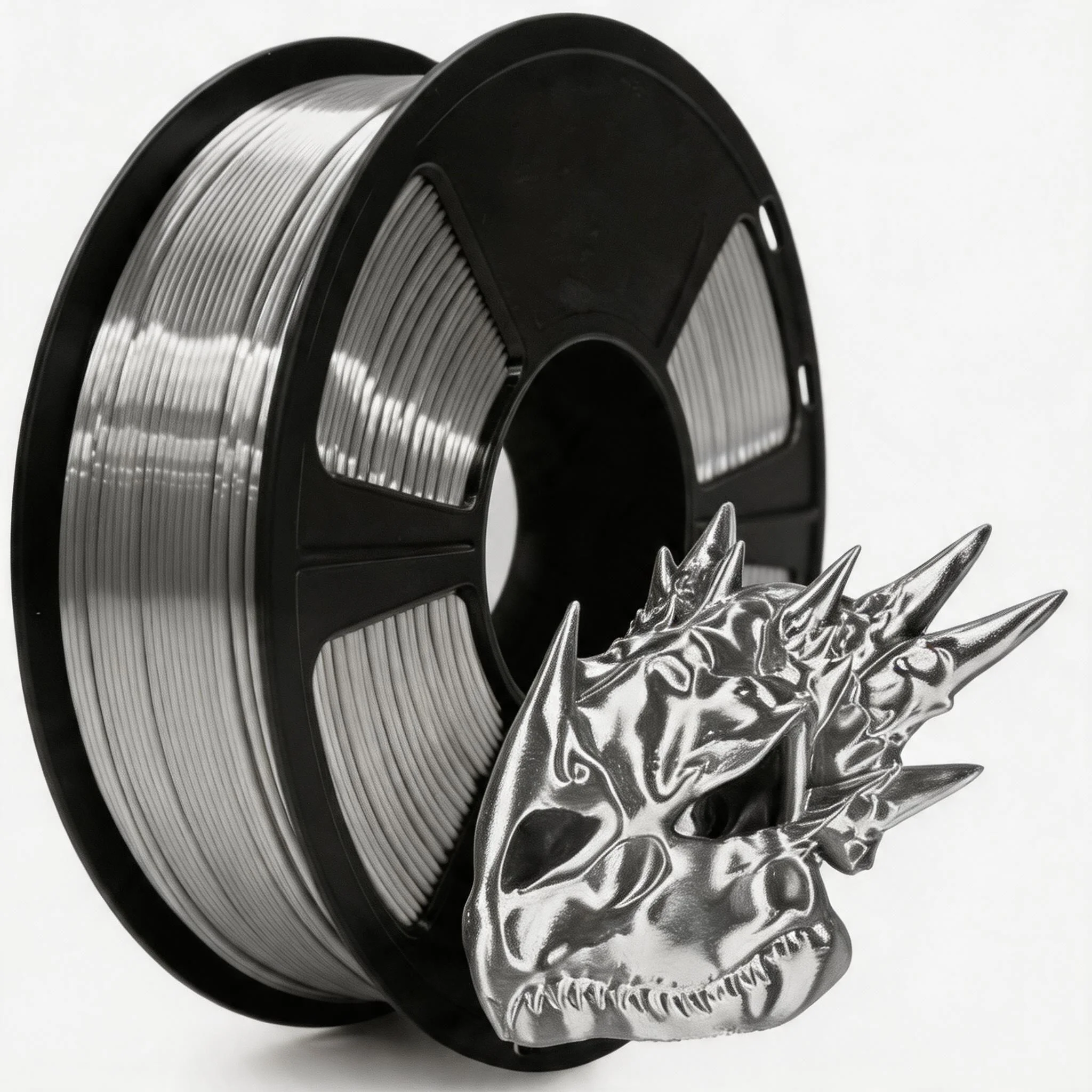 

3D Filament 1.75, Shiny Silk PLA Filament with Smooth Silky Surface,Dimensional Accuracy +/- 0.02mm,250G