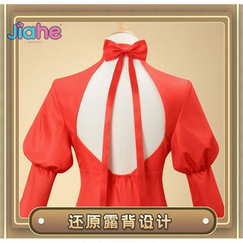 Miku تأثيري الأحمر ماجيك العين زي Miku فستان، شعر مستعار، اكسسوارات، مجموعة الدعائم، هالوين كرنفال لوليتا الحلو المرأة موحدة #5