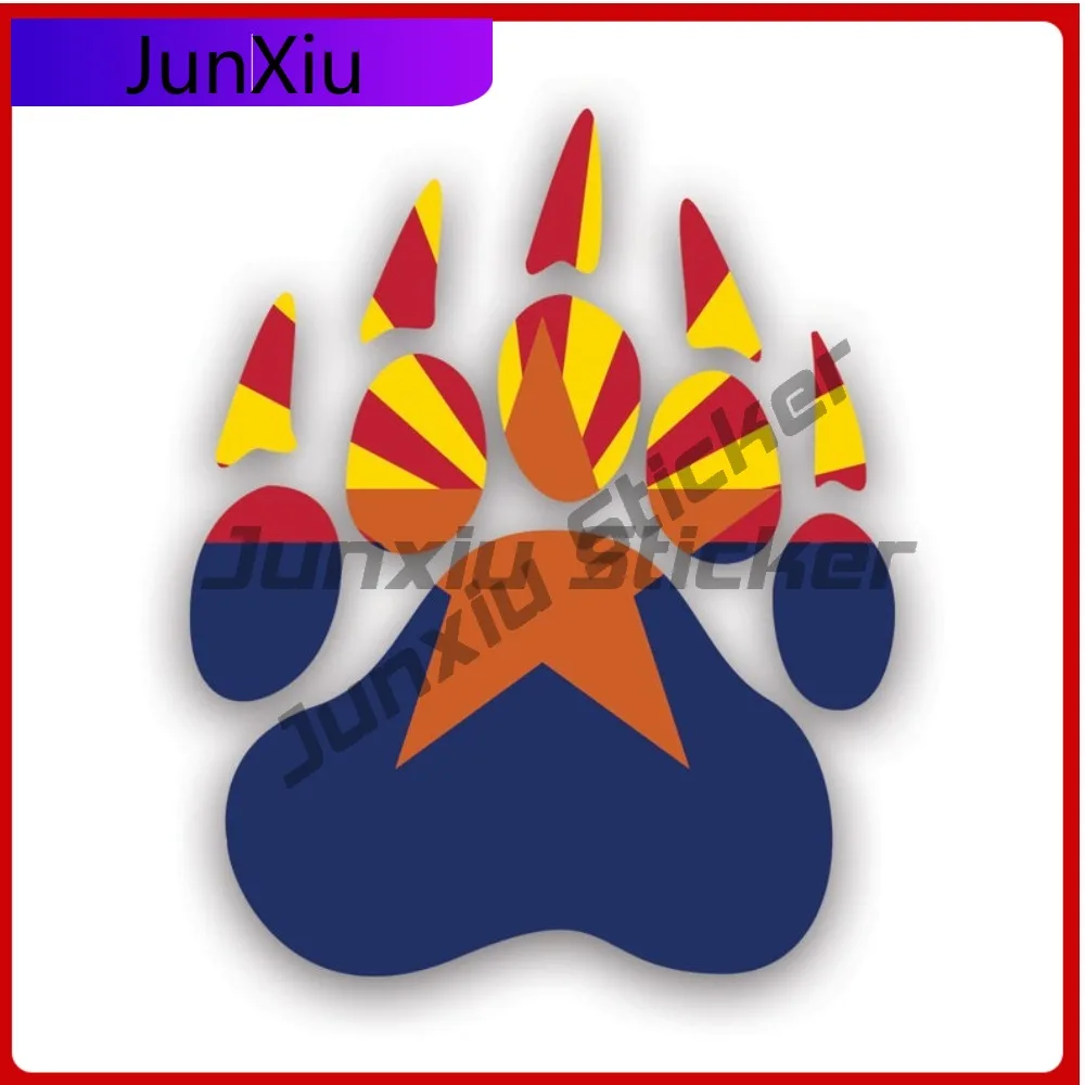 

Arizona State Bear Print Shaped Sticker Cute Window Waterproof Vinyl Decal For Suvs Fun Sticker Protection Outdoor High Quality
