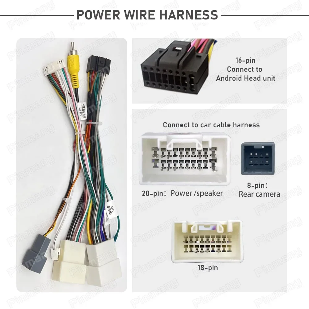 

Car Android Head unit Cable Connector Power Wiring Harness Adapter Raise CAN Bus Decoder MTC14 for Mitsubishi Eclipse Cross