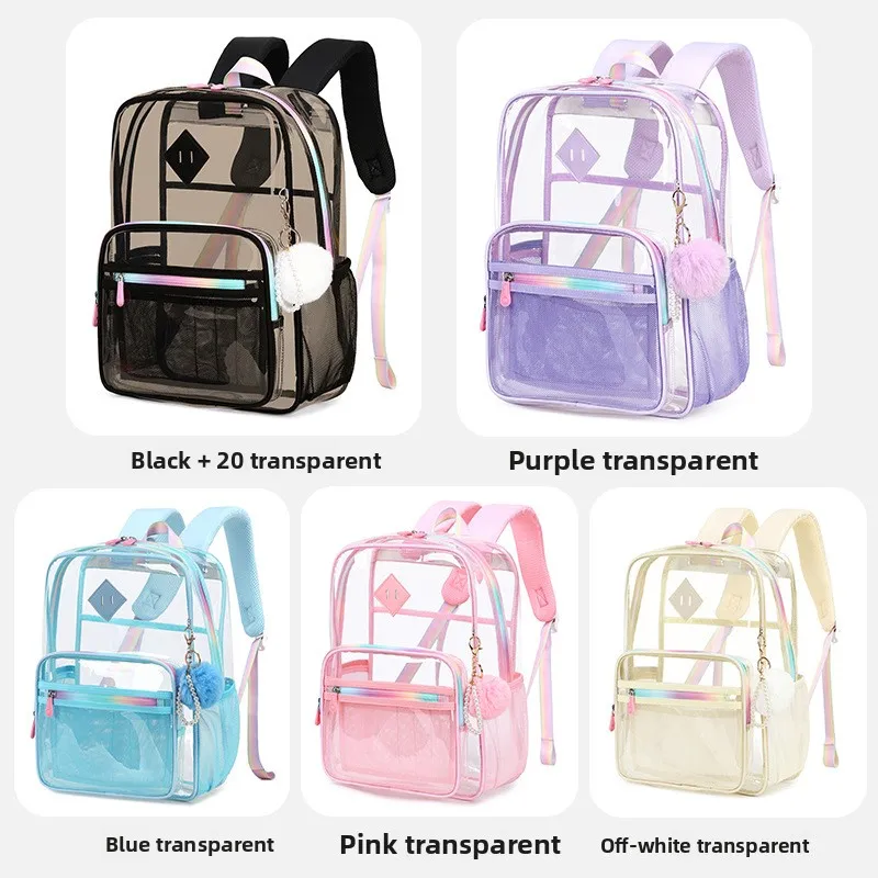 

Прозрачная водонепроницаемая большая сумка Capaci ABD для детей начальной и средней школы, студенческая сумка для книг, сумка-полка для детей