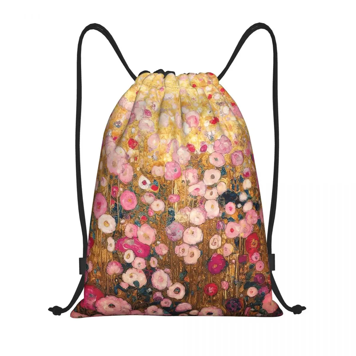 

Рюкзаки Gustav Klimt Pink Flower Garden, повседневные сумки на шнурке, спортивные сумки, сумки для книг, сумки для путешествий и школы