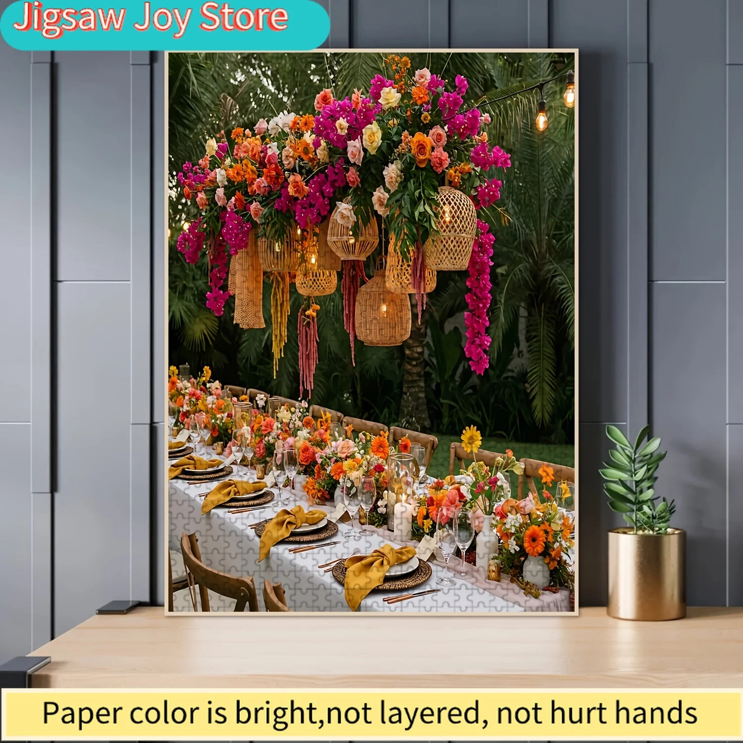 

Этот пазл с изображением цветочных подвесных фонарей идеально подходит для семейного досуга и отдыха. Идеально подходит для встреч, Хэллоуин