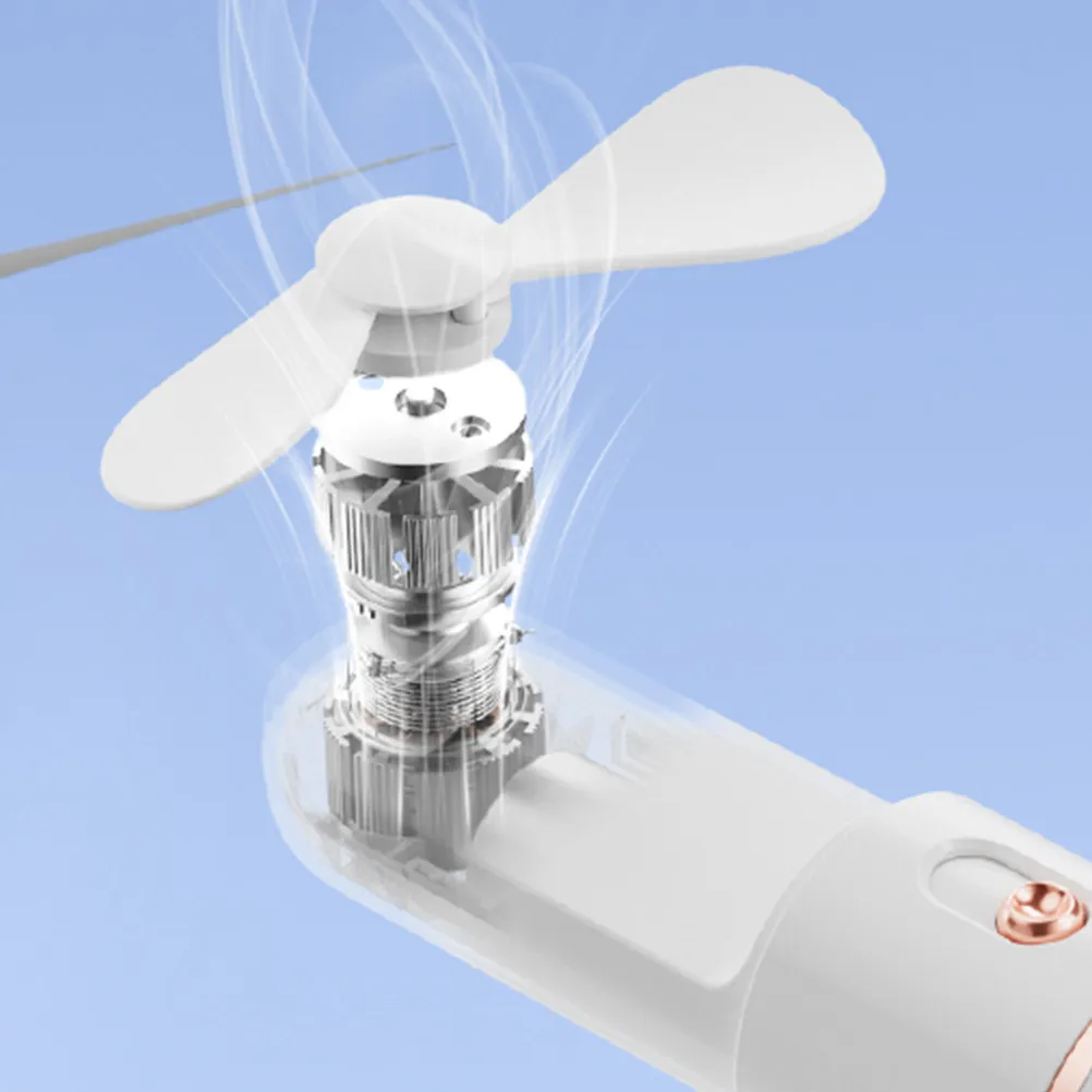 1Set Mini Portable Handheld Fan USB Rechargeable Adjustable Desktop Pocket Fan Lightweight Summer Cooling Device