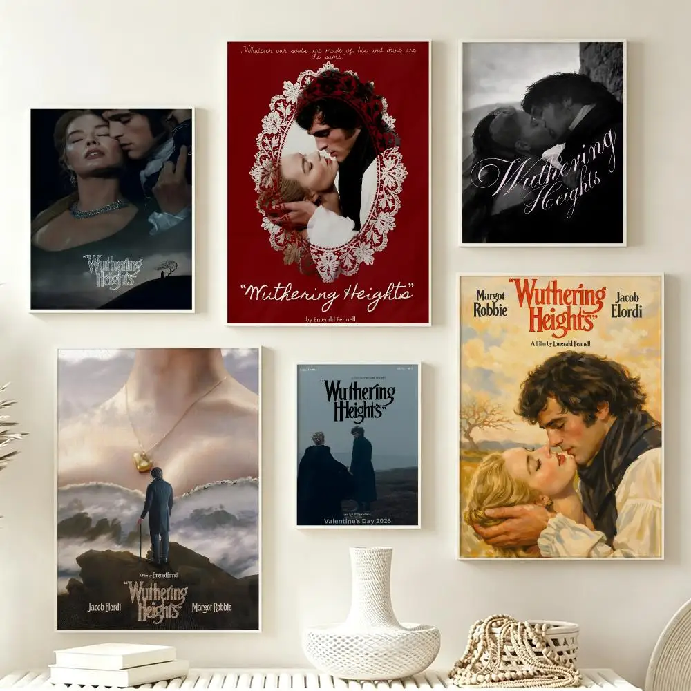 Book Wuthering Heights Poster Poster Multiple Sizes  frameless Creamy Style Wall Art Home Decor For Living Room Bedroom gift