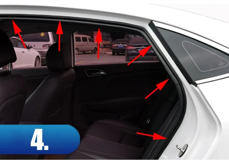 Auto Tür Doppel Dichtung Streifen Auto Schutz Dichtung Streifen Auto Gummi Dichtung für Auto L-typ Noise Dichtung Streifen schalldämmung – Detail 7