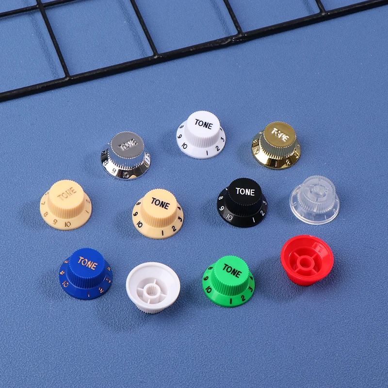 3Pcs/Set Colorful Electric Guitar Plastic Control Knobs DIY Guitar Parts Tone Knob For Electric Guitar Pickup Guitar Accessories