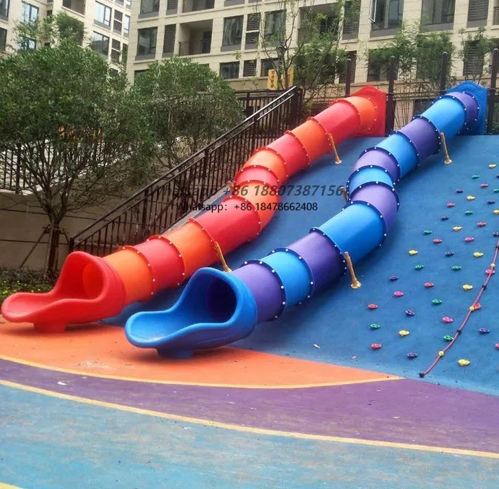 

Factory Customized Stainless Steel Outdoor Slide Dual-Track Theme Park Protection Customized Style Outdoor Play Equipment