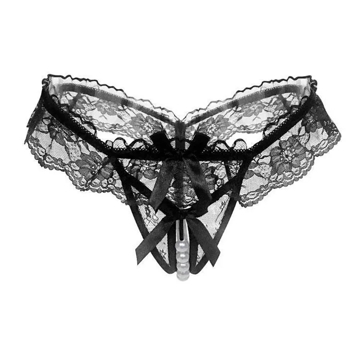 

Женское сексуальное кружевное нижнее белье больших размеров с жемчужной промежностью, открытое нижнее белье танга, одежда больших размеров, удобные трусы для женщин больших размеров