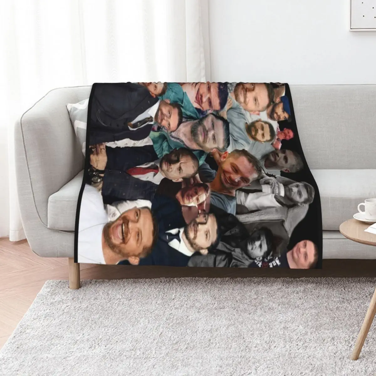 

Tom Hardy Editing Throw Blanket Soft Plaid christmas decoration Large Vintage Blankets