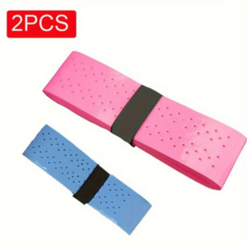 2PCS  High-Quality Tennis Racket with Flat Coating and Moisture-Absorbing Strips for Badminton Racquets