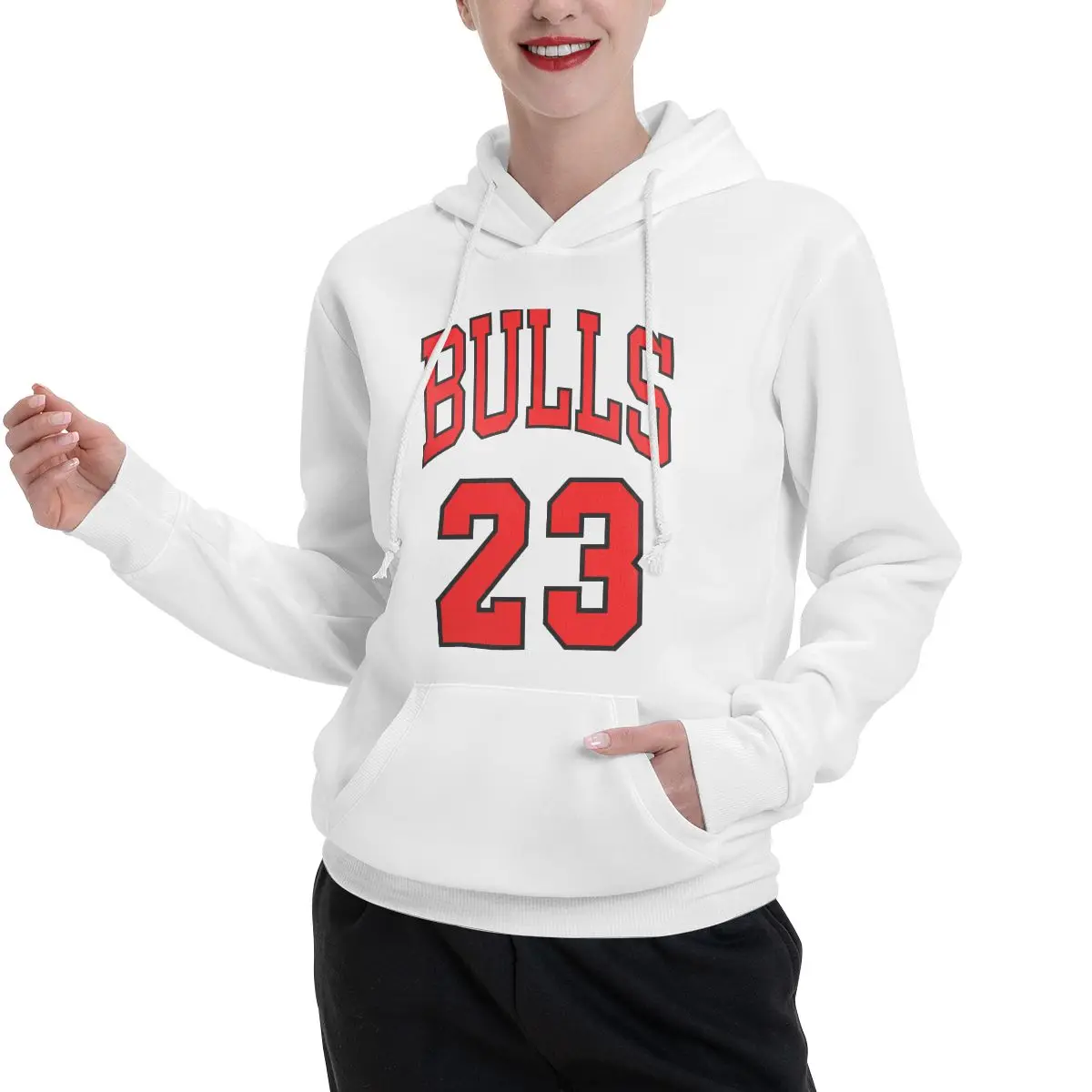 Sudadera con capucha de terciopelo con capucha para parejas, suéter con estampado divertido de Star Bulls, Michael y Jordans, Flying Chicago 23