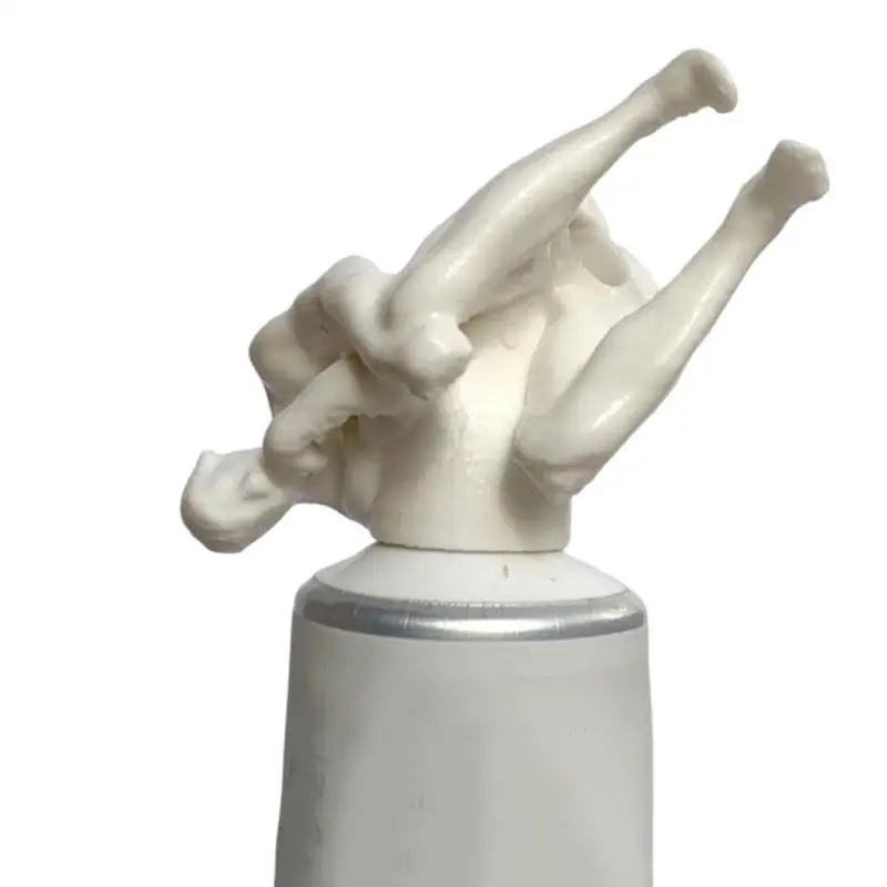 Pooping Thinker Topper de pasta de dientes a tope, exprimidor de pasta de dientes, dispensador Tricky, accesorios de baño, novedad divertida