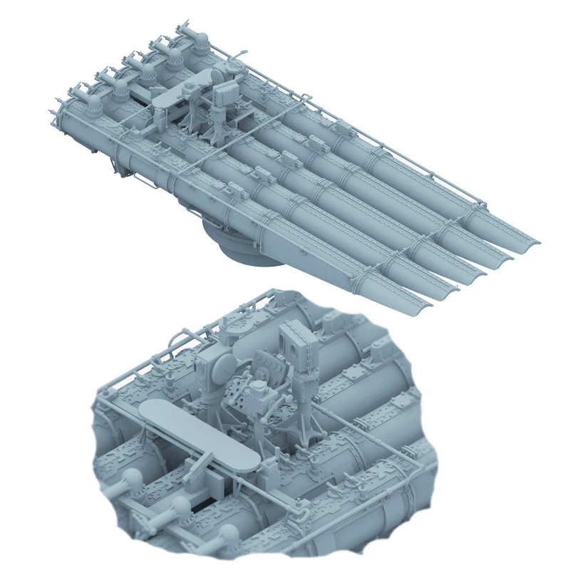 YZM YZ-173B 1/350 U.S.N TORPEDO TUBE MKI4+15 (3D Print)