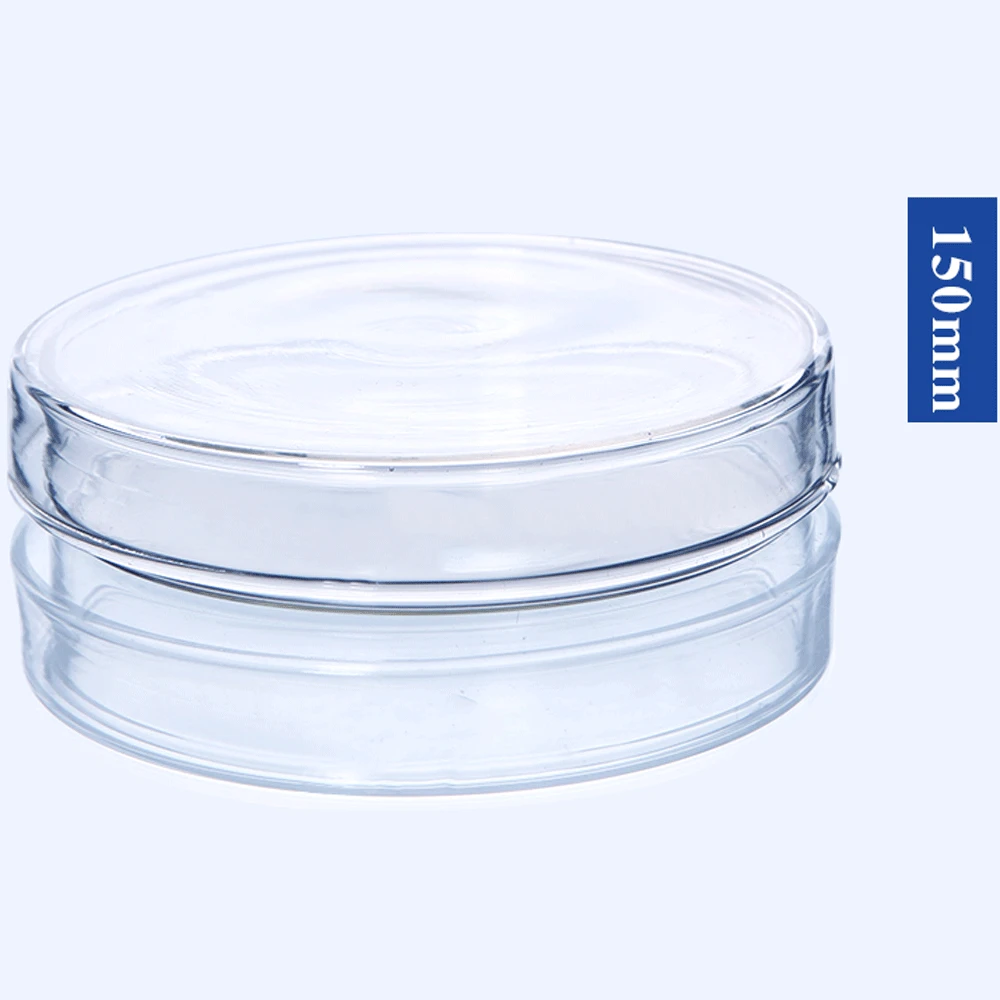 60 75 90 100 120 150mm Glass Tissue Culture Dish Petri Labrotary Glassware Chemical Experiment