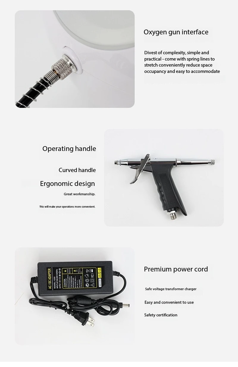 เครื่องฉีดออกซิเจนสเปรย์ฉีดน้ําแรงดันสูงเครื่องมือออกซิเจนน้ํา