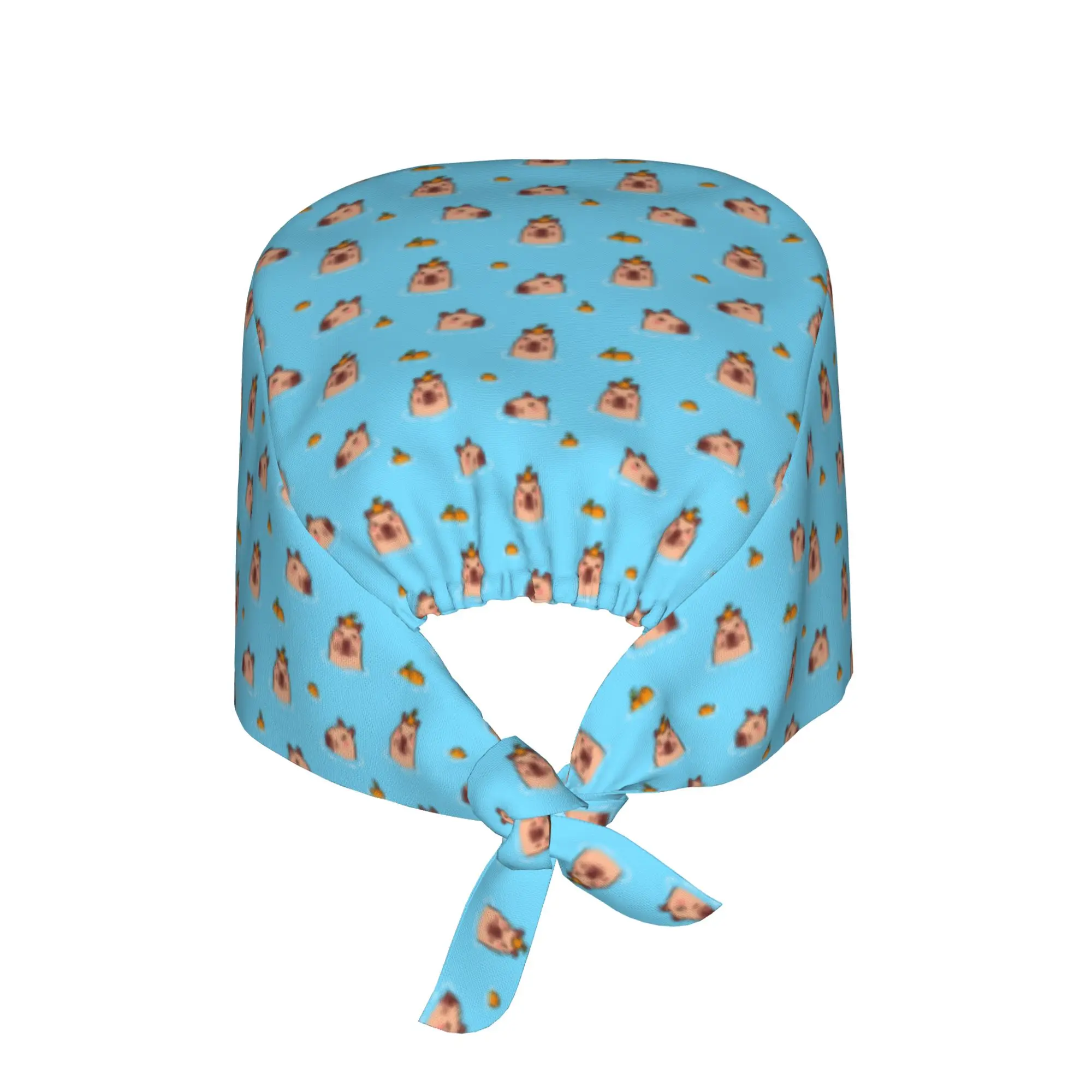 Capybara Funny Colourful Creative  Working Cap Surgical Hats Men Women  Operating Room Cap Operator Hats Lab Works Hat